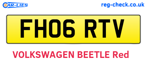 FH06RTV are the vehicle registration plates.