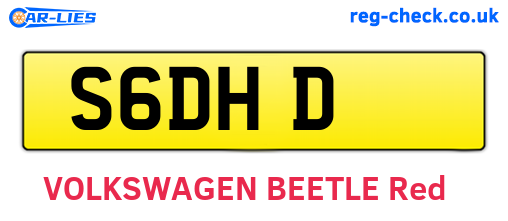 S6DHD are the vehicle registration plates.