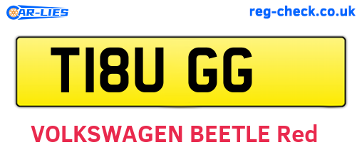 T18UGG are the vehicle registration plates.