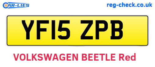 YF15ZPB are the vehicle registration plates.