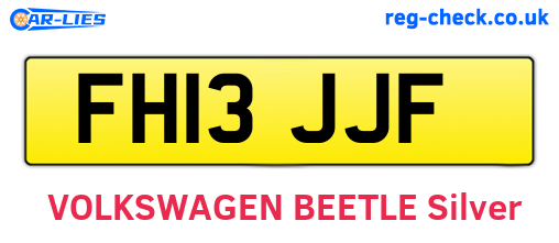 FH13JJF are the vehicle registration plates.
