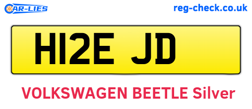H12EJD are the vehicle registration plates.