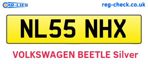 NL55NHX are the vehicle registration plates.