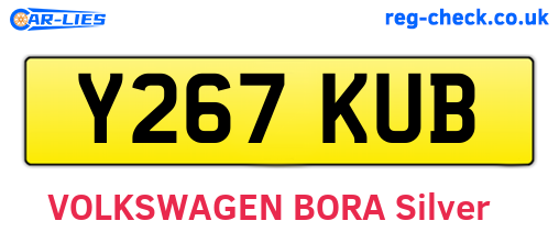 Y267KUB are the vehicle registration plates.