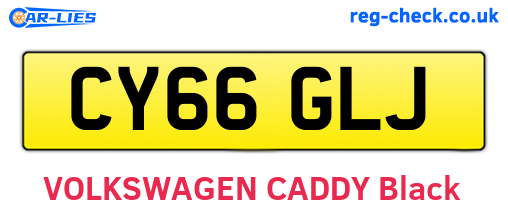 CY66GLJ are the vehicle registration plates.