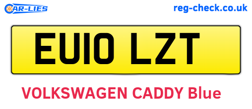 EU10LZT are the vehicle registration plates.