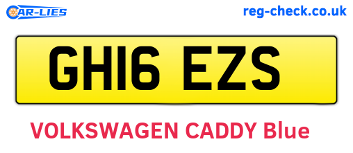 GH16EZS are the vehicle registration plates.
