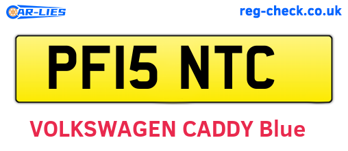 PF15NTC are the vehicle registration plates.