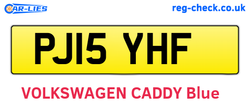 PJ15YHF are the vehicle registration plates.