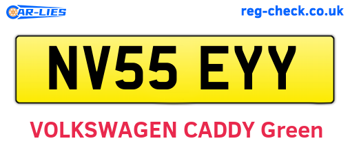 NV55EYY are the vehicle registration plates.
