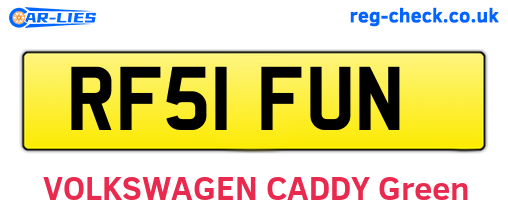 RF51FUN are the vehicle registration plates.