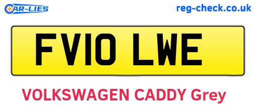 FV10LWE are the vehicle registration plates.