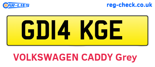GD14KGE are the vehicle registration plates.