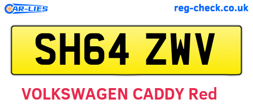 SH64ZWV are the vehicle registration plates.