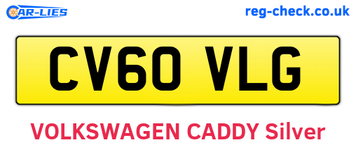 CV60VLG are the vehicle registration plates.