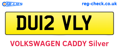 DU12VLY are the vehicle registration plates.