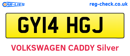 GY14HGJ are the vehicle registration plates.