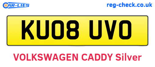 KU08UVO are the vehicle registration plates.