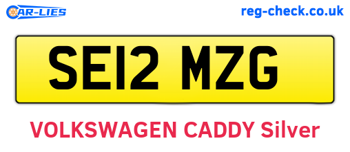 SE12MZG are the vehicle registration plates.