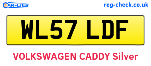 WL57LDF are the vehicle registration plates.