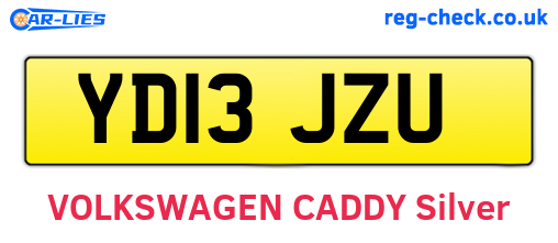 YD13JZU are the vehicle registration plates.