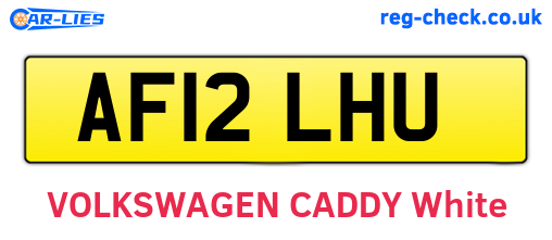 AF12LHU are the vehicle registration plates.