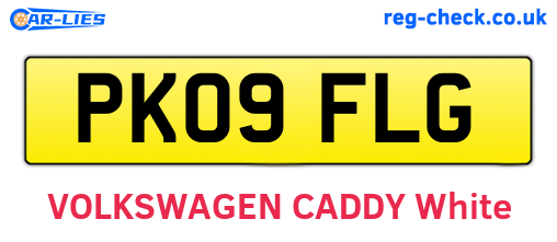 PK09FLG are the vehicle registration plates.