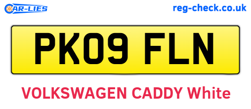 PK09FLN are the vehicle registration plates.