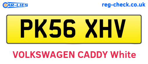 PK56XHV are the vehicle registration plates.