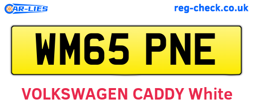 WM65PNE are the vehicle registration plates.