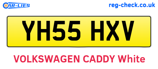 YH55HXV are the vehicle registration plates.