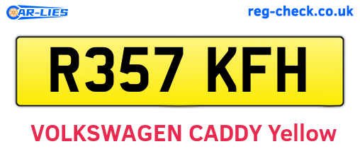 R357KFH are the vehicle registration plates.