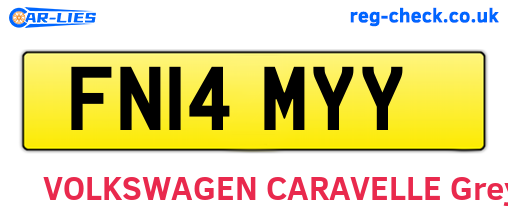FN14MYY are the vehicle registration plates.
