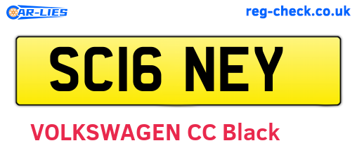 SC16NEY are the vehicle registration plates.