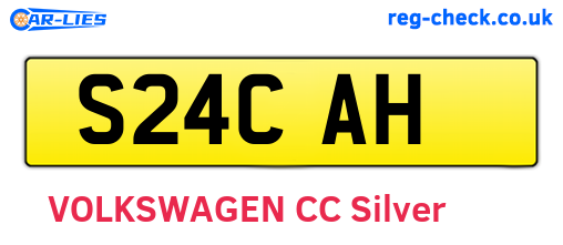 S24CAH are the vehicle registration plates.
