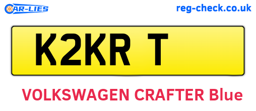 K2KRT are the vehicle registration plates.