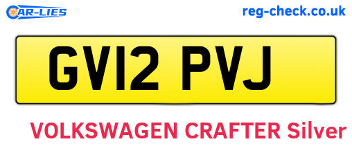 GV12PVJ are the vehicle registration plates.