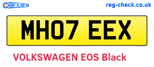 MH07EEX are the vehicle registration plates.