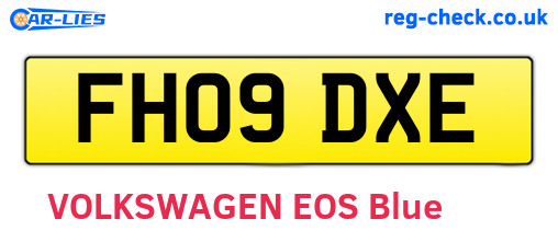 FH09DXE are the vehicle registration plates.