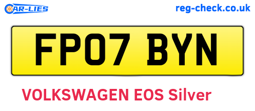 FP07BYN are the vehicle registration plates.