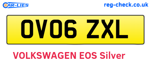 OV06ZXL are the vehicle registration plates.