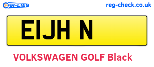 E1JHN are the vehicle registration plates.