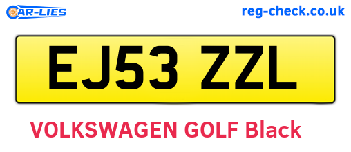 EJ53ZZL are the vehicle registration plates.