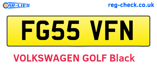 FG55VFN are the vehicle registration plates.