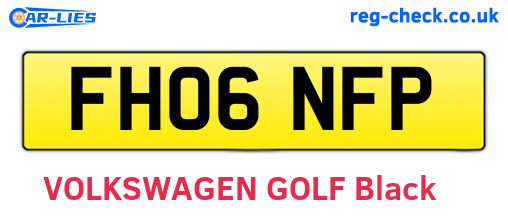 FH06NFP are the vehicle registration plates.