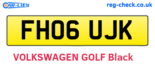FH06UJK are the vehicle registration plates.
