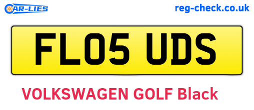 FL05UDS are the vehicle registration plates.