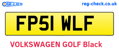FP51WLF are the vehicle registration plates.