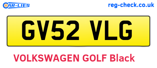 GV52VLG are the vehicle registration plates.