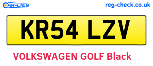 KR54LZV are the vehicle registration plates.